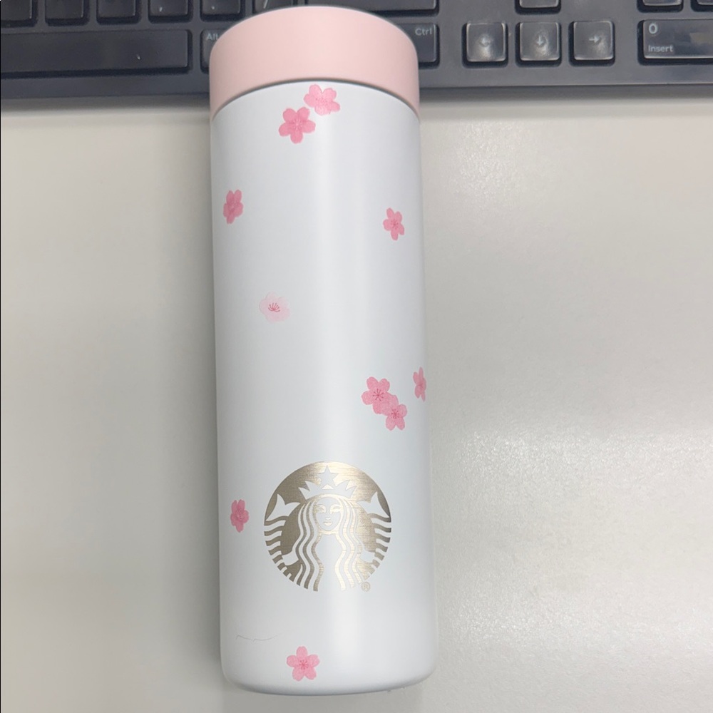 Starbucks Pink Blossom White Tumbler